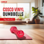 Vinyl Dumbbells ( Pair ) with Blister Free Grip