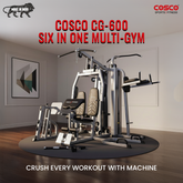Cosco CG 600 - Six in One Multi Gym Machine for Complete Workouts