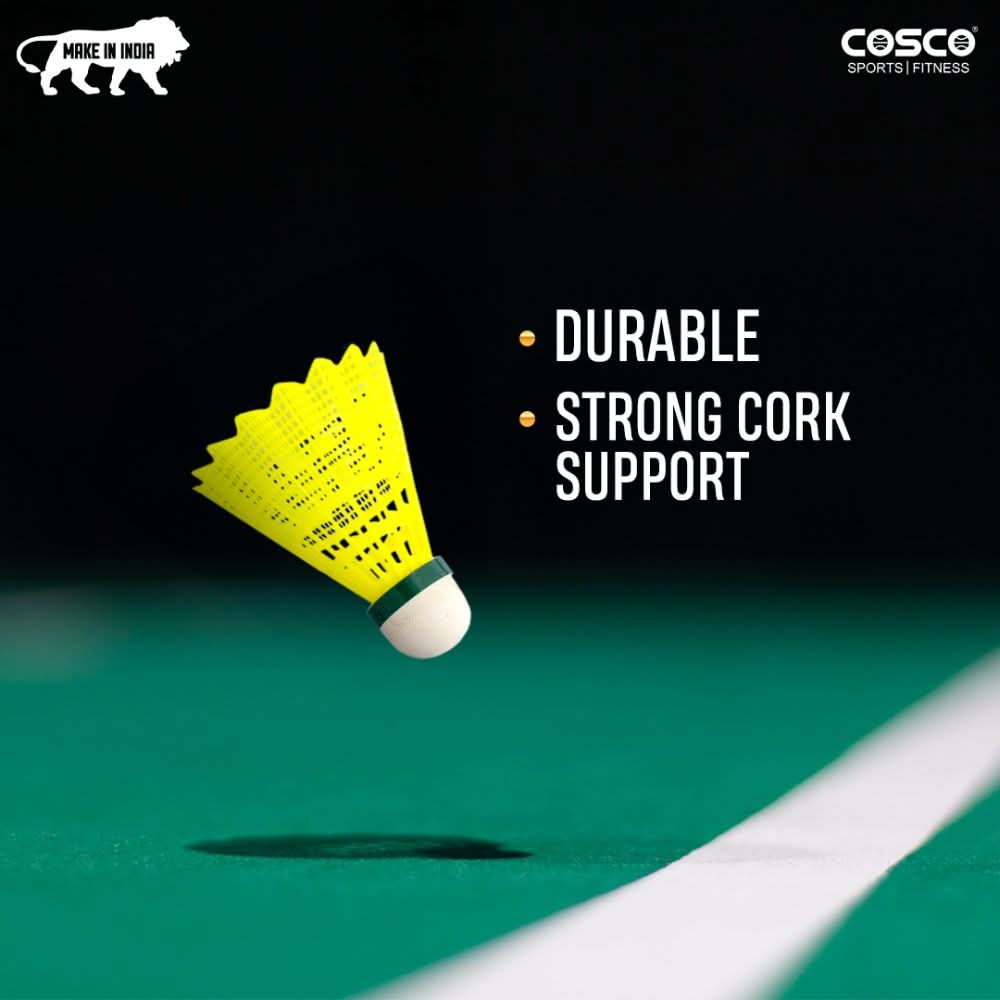 AERO 797 Premium Nylon Shuttlecock | (Pack of 6) Proudly Made in India