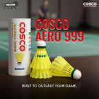 AERO 999 Match Play Nylon Shuttlecock | Pack of 3