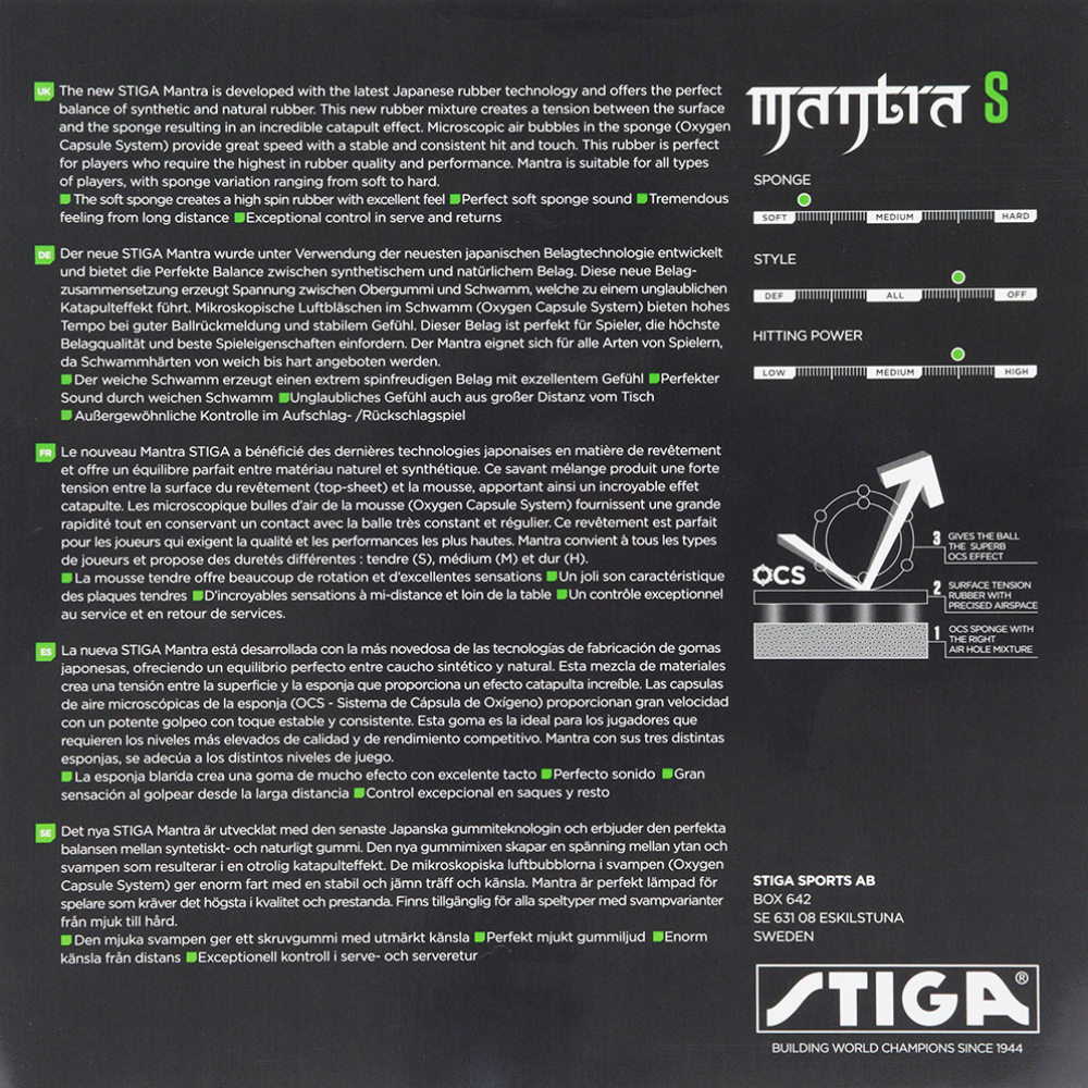 Stiga Mantra-Sound