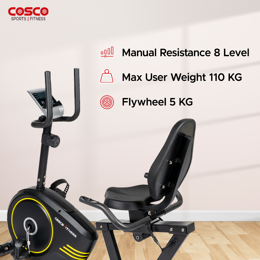CEB-70R Recumbent Stationary Bike with 5kg Flywheel