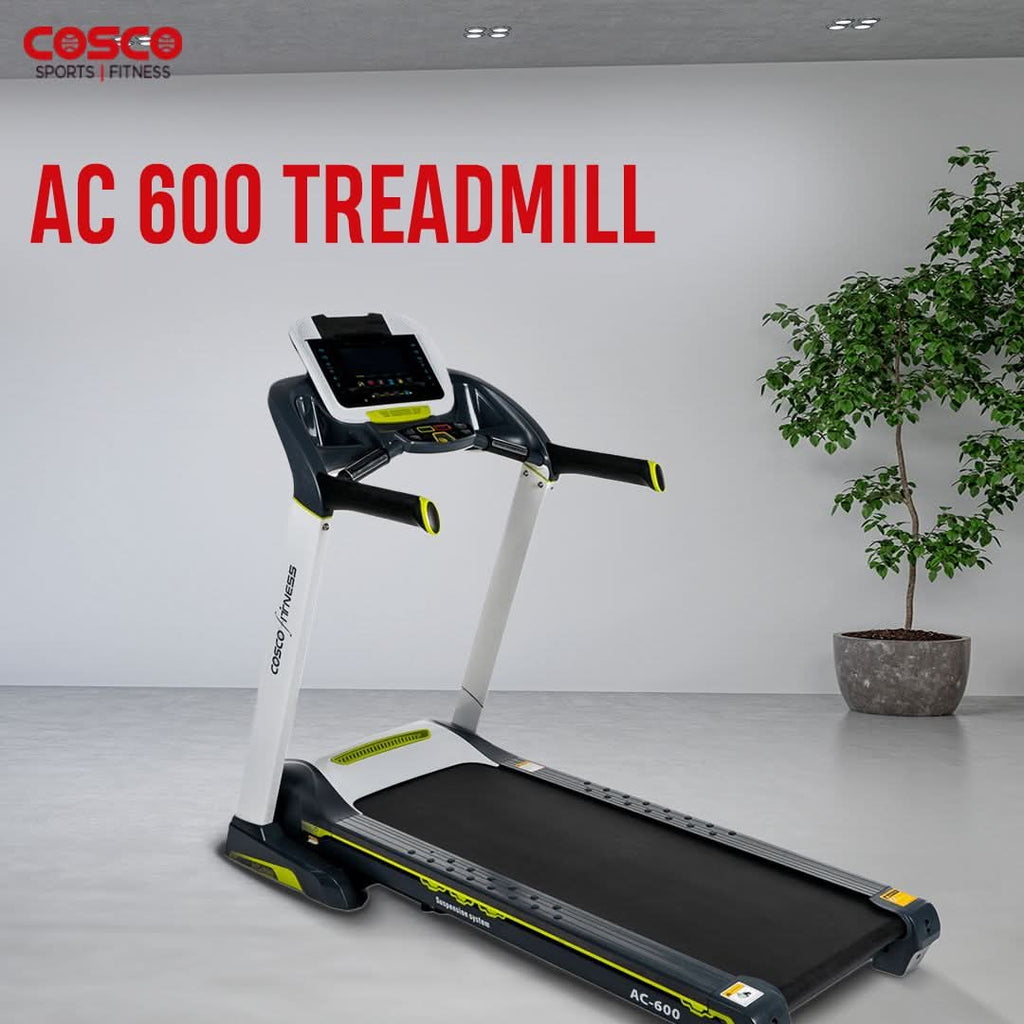 AC 600 Multipurpose Treadmill with 3 HP Peak Power & 7 Inch Blue LCD Display makes it more functional & durable.