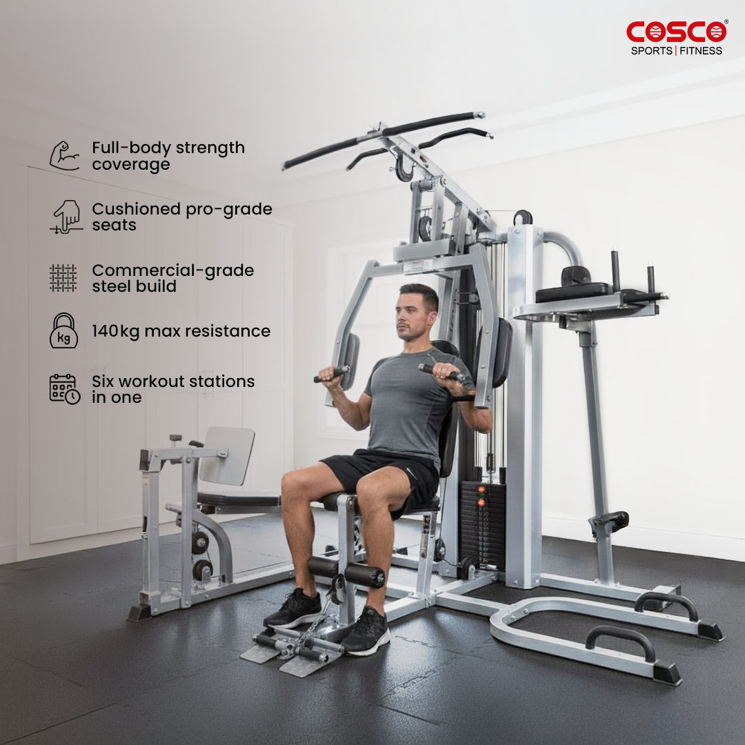 Cosco CG 600 - Six in One Multi Gym Machine for Complete Workouts