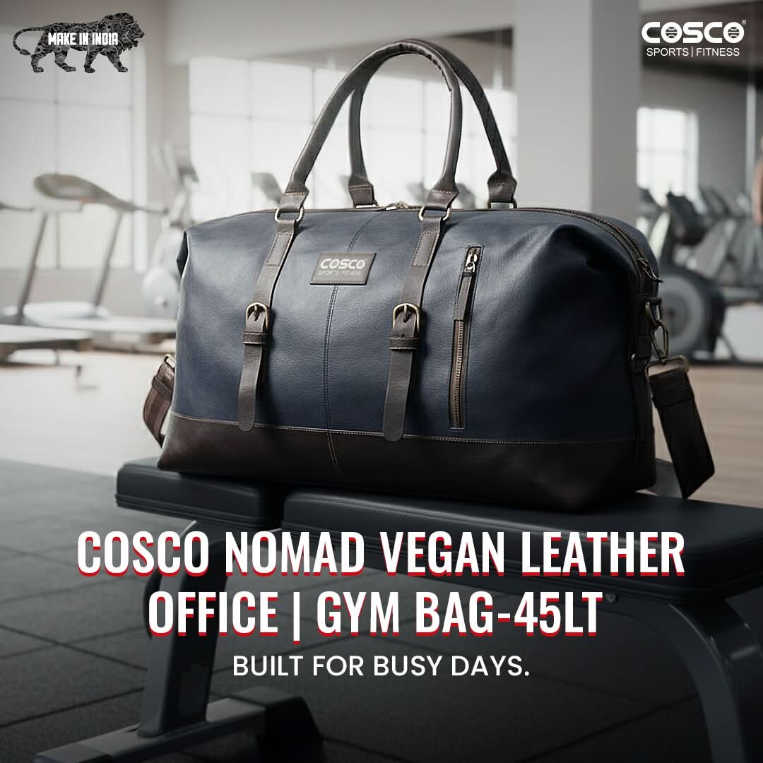 COSCO Nomad Vegan Leather Duffle Bag – 45 Ltrs