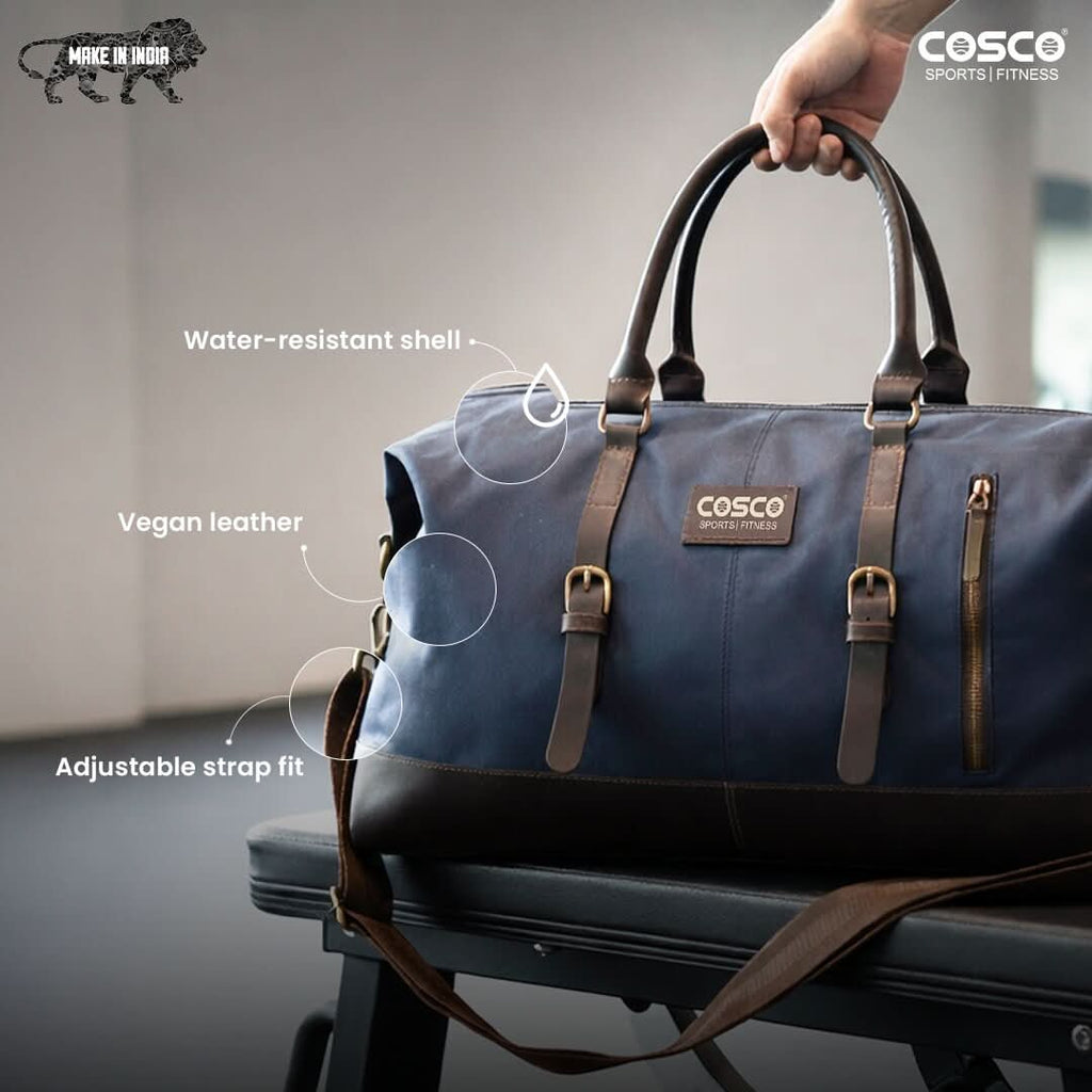 COSCO Nomad Vegan Leather Duffle Bag – 45 Ltrs