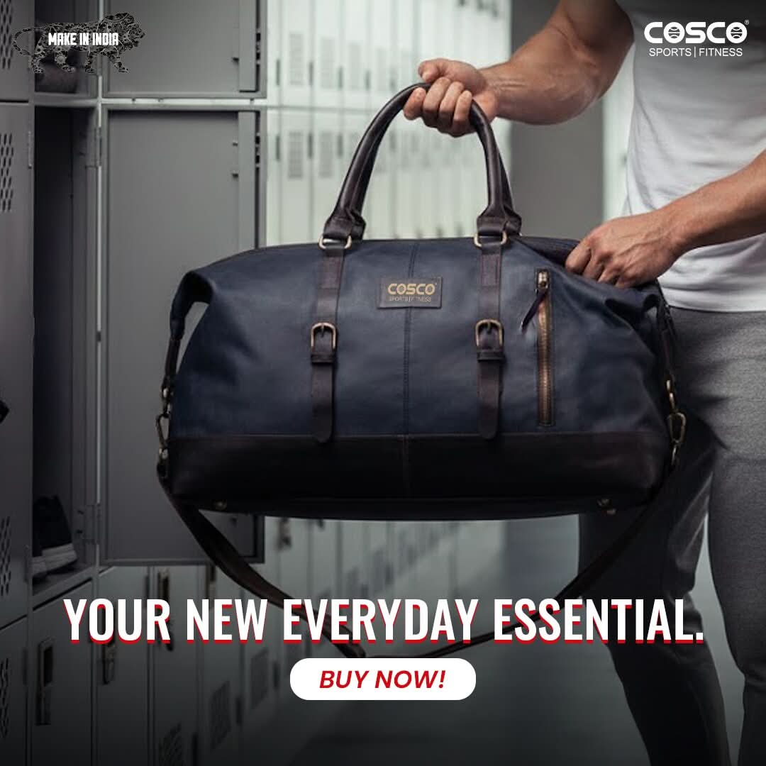 COSCO Nomad Vegan Leather Duffle Bag – 45 Ltrs