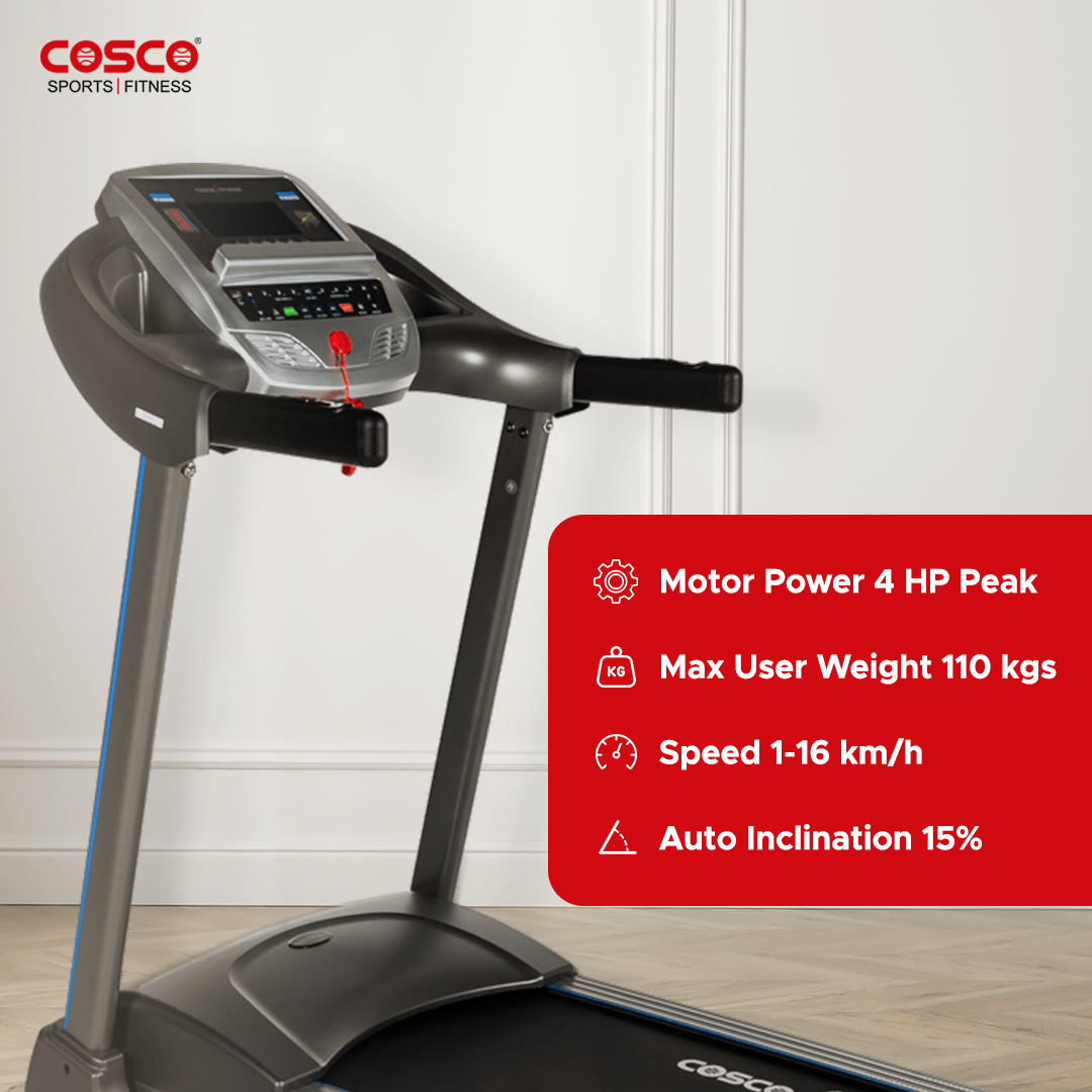 K 44  DC Motorised Treadmill with 2 HP & 4 HP Peak Power Secondary image