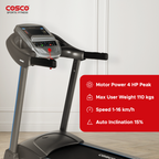 K 44  DC Motorised Treadmill with 2 HP & 4 HP Peak Power