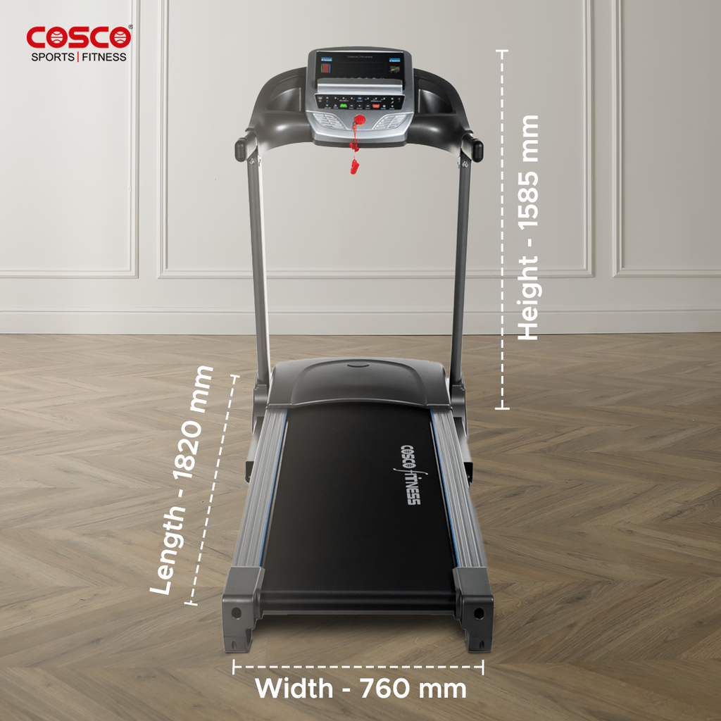 K 44  DC Motorised Treadmill with 2 HP & 4 HP Peak Power