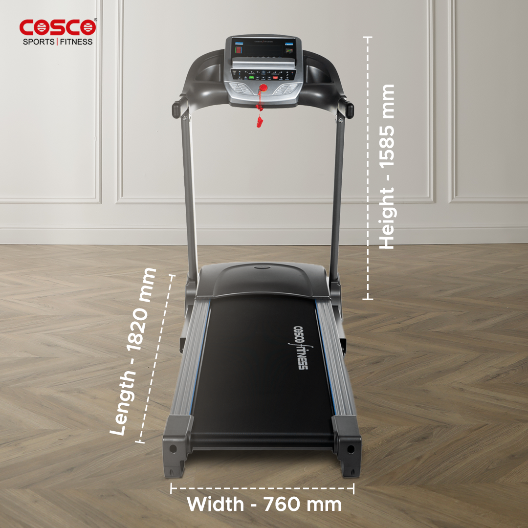 K 44  DC Motorised Treadmill with 2 HP & 4 HP Peak Power