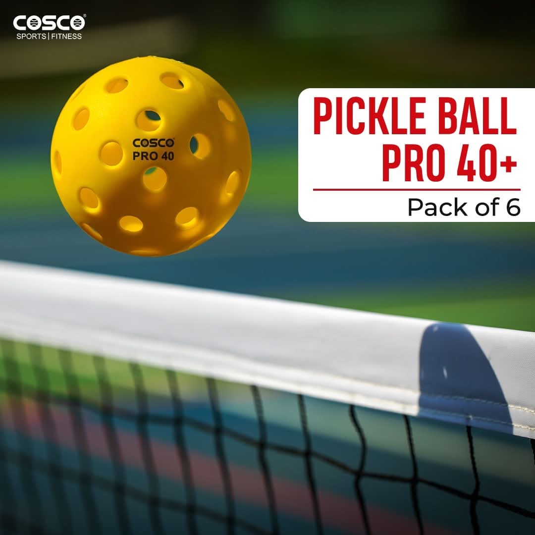 Cosco Pro 40 Yellow Pickleball Ball (Pack Of 6) Main image