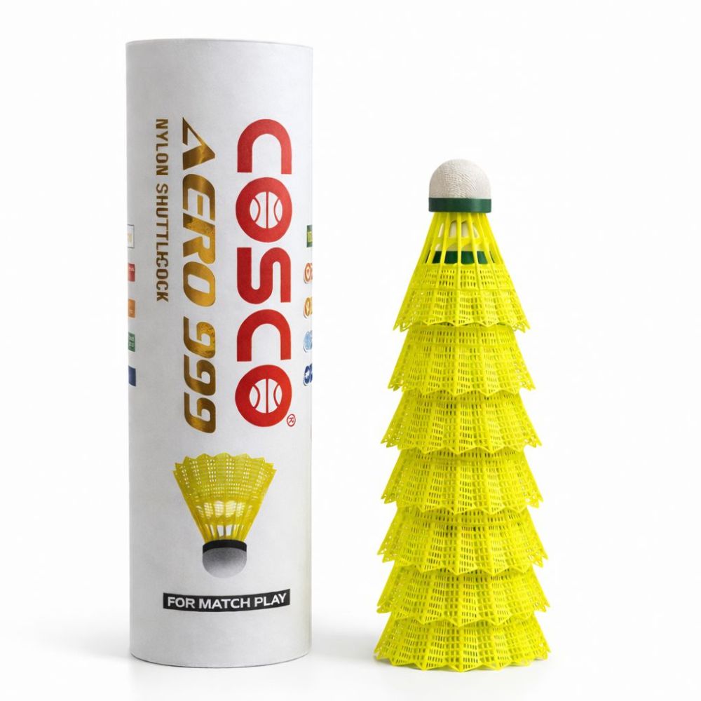 AERO 999 Match Play Nylon Shuttlecock | Pack of 6 Main image