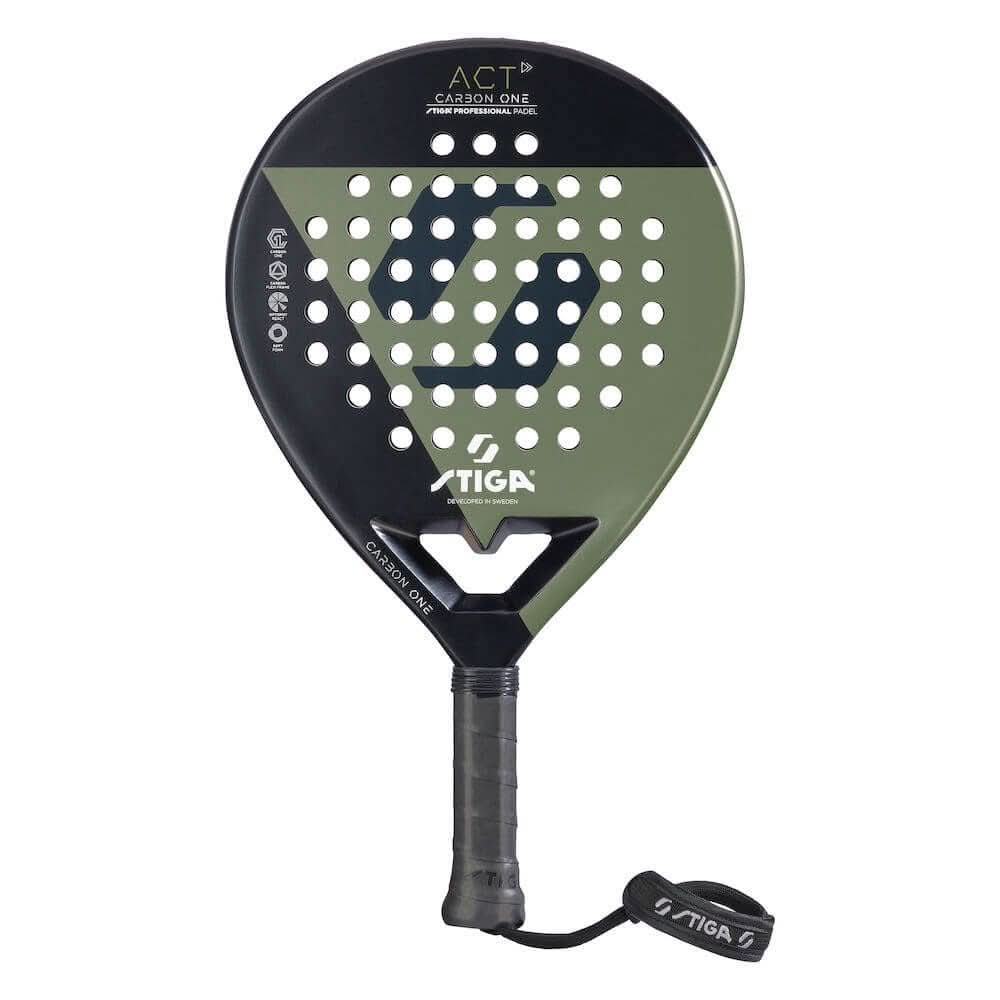 STIGA ACT Black Olive Green Padel Racket