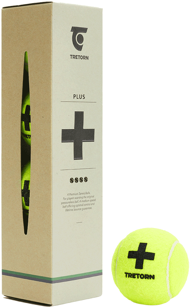 Tennis Tretorn PLUS  Pressureless (3 Petcan=12Balls )