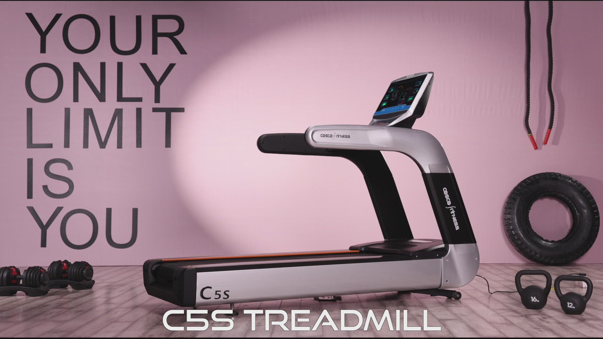 Cosco C5-S Commercial Grade Treadmill with 8 Hp Peak Power