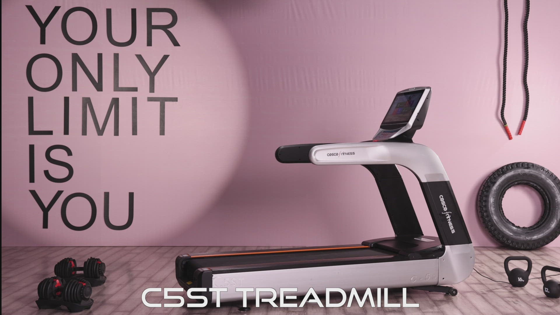 C-5ST Treadmill with 4 HP AC  Motor & Auto Incline Upto 20%